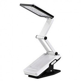 Lampe solaire à 22 LED blanches, rechargeable, pliable, pour table de lecture, lampe de bureau (110-220 V)