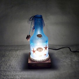 Saint valentin Articles d'ameublement créatifs cadeaux Vintage Boutique artisanat bouteille Style marin lampe de bureau lumière LED