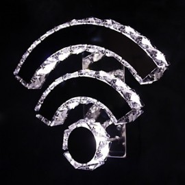 WIFI Crystal Led/Appliques murales Crystal/LED Moderne/Contemporain/Lit/Salon/Hôtel/Métal