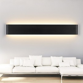 Appliques murales LED modernes 24W, éclairage d'intérieur noir/blanc 72cm