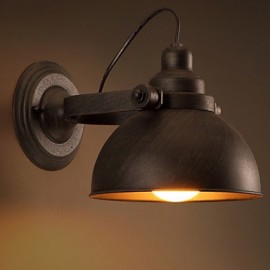 E27 23CM 10-15 Loft, Pot en fer forgé, applique murale Vintage créative lumières Led