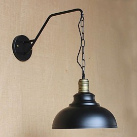 Lampe murale de personnalité Simple et créative, chaîne industrielle, rétro américain, allée en fer, lampe de chevet de chambre à coucher