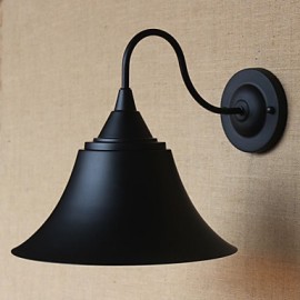 Lampe murale décorative en fer et corne noire, personnalité créative du pays américain, magasin de vêtements Simple