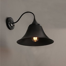 E27 220 V 29*29 CM 5-10 Designer Duds Style Loft antique bouchon en fer noir applique murale lumière LED