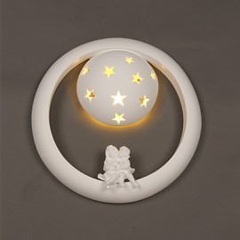 G9 220 V 36*8 CM 5-8 doux pastorale gypse amusant enfants chambre porche applique Led lumières