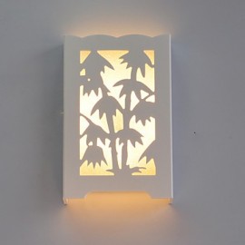 15*24*4.5CM 6 W moderne créatif blanc sculpter des motifs ou des dessins sur boiseries bambou applique Led lumières