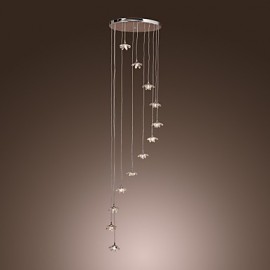 Max 10W Cristal Moderne/Contemporain / Style Mini / Ampoule Incluse Lampes Suspendues en Métal Chromé Salon / Chambre / Salle à Manger