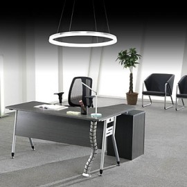 Lampes suspendues au Design moderne 20W, LED de haute qualité en acrylique, anneau unique, adaptées au salon, à la salle à manger, à la salle d'étude et au bureau