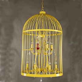 Magasin de vêtements vintage cage en fer lampe d'escalier lustre cristal