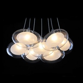 1.5 W moderne contemporain LED Chrome métal pendentif lumières salon chambre salle à manger salle d'étude bureau chambre d'enfants