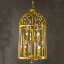 Magasin de vêtements vintage cage en fer lampe d'escalier lustre cristal A