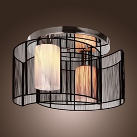 Plafonnier Design Moderne Chambre 2 Lumières Noir