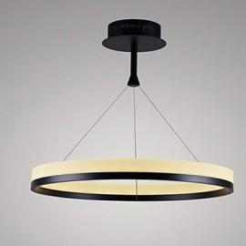 Lumière pendante blanche accrochante moderne de Roun 48W LED pour la salle à manger