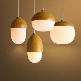 220 V 16*27 CM 5-10 écrous créatifs de champignon contractés ordic, lampe de lustre en verre à tête unique lumière LED