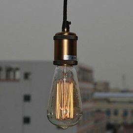 Max 60 W traditionnel classique Vintage Mini Style ampoule incluse lampes suspendues galvanisées salon chambre salle à manger