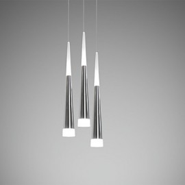 Lampes suspendues triples LED, modernes et contemporaines, pour salle à manger, cuisine, bureau, enfants, auvent rond en métal