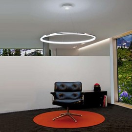 Lampe suspendue au design moderne avec anneau LED