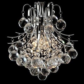 Max 60W moderne contemporain cristal Chrome lustres pendentif lumières salon chambre