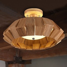 24 lampes suspendues en bois et bambou, style campagnard moderne et contemporain, autres, salle à manger, salle d'étude, bureau