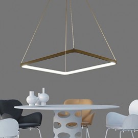 Lampe suspendue LED au Design moderne, 40W, carrée, adaptée à la salle d'exposition, au salon, à la salle à manger, au bureau, à la salle de jeux et à la chambre d'enfants