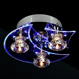 Lustre Moderne LED Cristal Living 3 Lumières