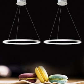 Lampe suspendue 40W au Design moderne, anneau LED de haute qualité, adaptée à la salle d'exposition, au salon, à la salle à manger, à la salle d'étude et au bureau