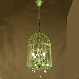 Magasin de vêtements vintage cage en fer lampe d'escalier lustre cristal B