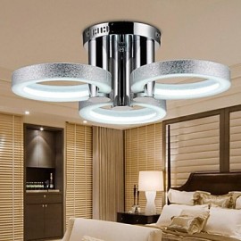 Lustre LED Moderne Argenté 3 Lumières