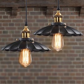 Lampes suspendues de Style européen classique rétro, lampe artistique en métal pour salle à manger, ampoule de 40w de diamètre 25CM