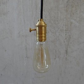 Max 60W ampoule Vintage classique traditionnelle incluse lampes suspendues en laiton chambre à coucher salle à manger couloir