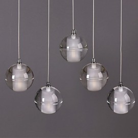 Lampe suspendue en pierre de verre cristal à 1 lumière, luminaire décoratif d'intérieur, idéal pour une salle à manger, un Bar ou un café