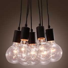 Maison moderne 7 tête Edison ampoule lumière Loft boule de verre salon suspension lumière salle à manger lumière