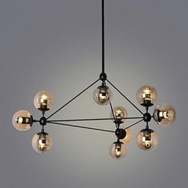 Lampes suspendues, 10 lumières, artistique moderne simple