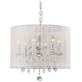 Max 60W moderne contemporain tambour cristal électrolytique pendentif lumières salon chambre salle à manger