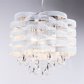 Lampe à suspension élégante en cristal avec 3 lumières