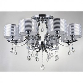 Lustre moderne en cristal K9 E27 8 lumières