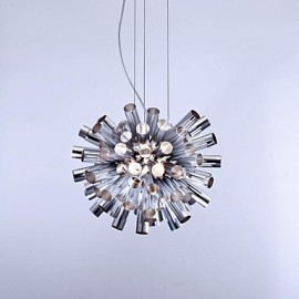 Lampes suspendues modernes et contemporaines en métal brossé, 60W, pour chambre à coucher, salle à manger, cuisine, salle d'étude, bureau, chambre d'enfant