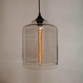 Lampe suspendue design bouteille, 1 lumière, peinture concise sur fer