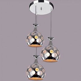 Max 60W moderne contemporain île Mini Style galvanisé pendentif lumières salon chambre salle à manger