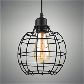 E27 Edison suspension lampe lustre fil Cage suspendu plafond abat-jour