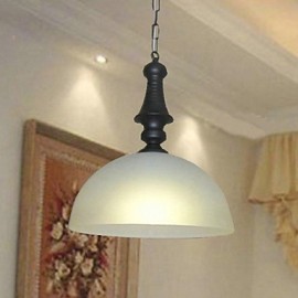 Max 60W bol classique traditionnel Mini Style peinture lampes suspendues en métal salon chambre salle à manger