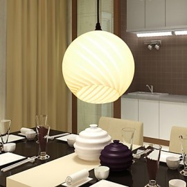 E27 20*18CM contemporain et contracté L lustres de repas en verre créatifs lampe à LED