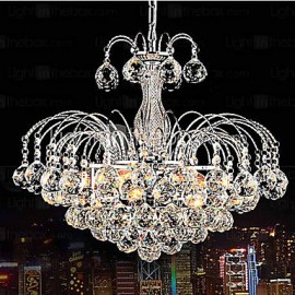 Lustre suspendu de luxe moderne en cristal à 3 lumières