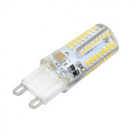 G9 Cross Silicone Seal 8W 800lm 3500K/6500k 64x SMD 3014 LED Ampoule Blanc Chaud/Froid (AC 220V)