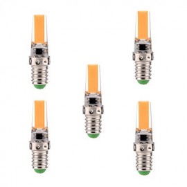 5Pcs 5W E14 LED Bi-pin Light T 1 COB 400-500 lm Blanc Chaud/Blanc Froid Intensité Variable/V