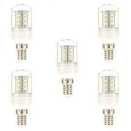 pcs E14 5 W 24 SMD 5730 450 LM ampoules de maïs blanc naturel V