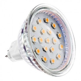 Spot LED 4W GU5.3(MR16) MR16 15 SMD 2835 300 lm Blanc Chaud DC 12 V