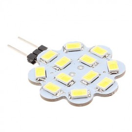 Lumières LED à deux broches G4 6W 12 SMD 5630 560 lm Blanc naturel DC 12 V