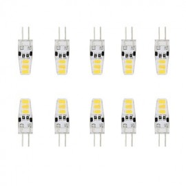 3W G4 LED à deux broches T 6 SMD 5730 200 lm Blanc Chaud / Blanc Froid Étanche DC 12 V 10 pcs