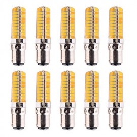 10 pièces Dimmable BA15D 7W 80 SMD 5730 500-700 LM blanc chaud/blanc froid ampoules de maïs AC 110 V/AC 220 V